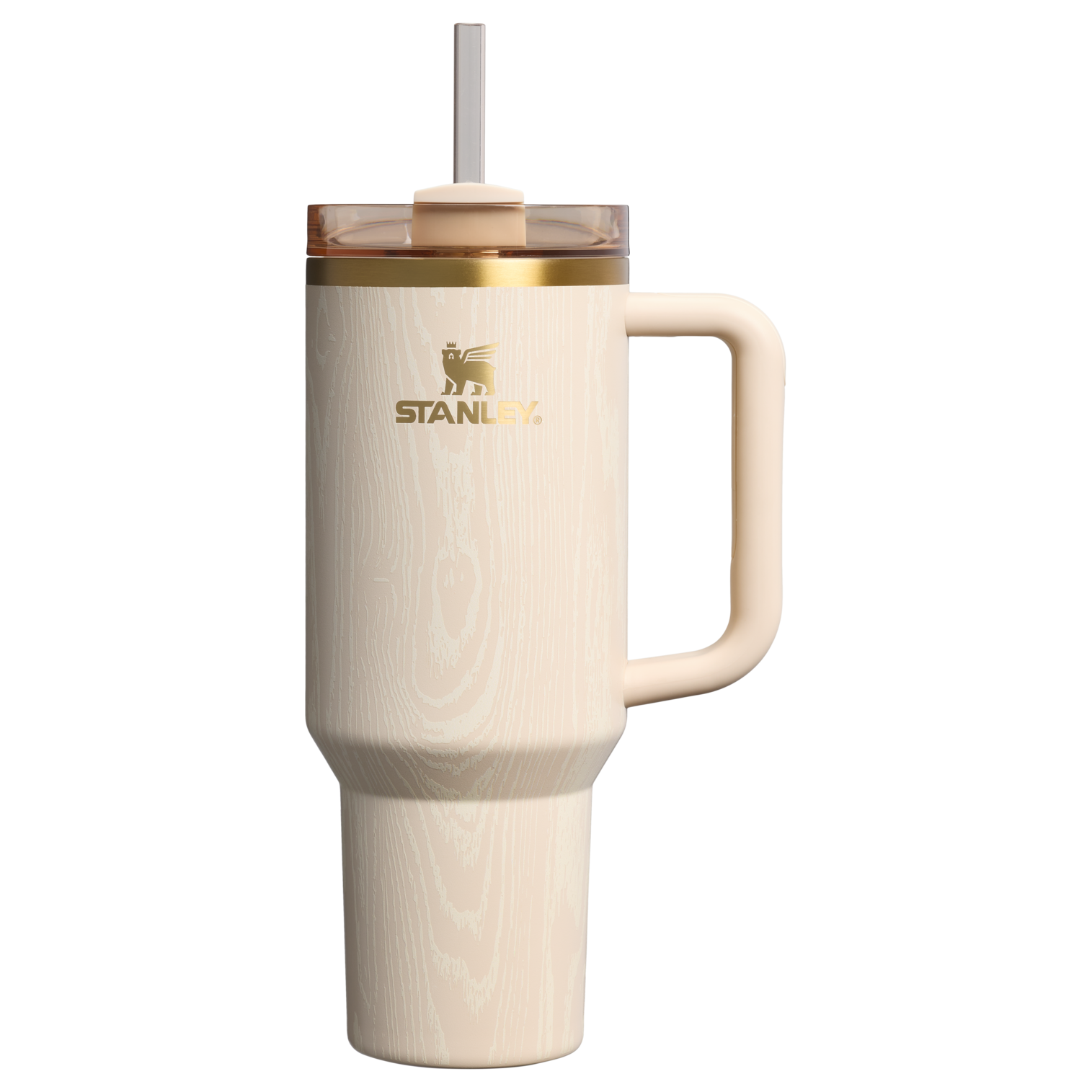 Splash-Resistant FlowState The Cheers & Cheer Quencher H2.0 Flowstate Tumbler D188Q - Double-Wall Vacuum Insulated Travel Tumbler with Straw - Birch Woodgrain