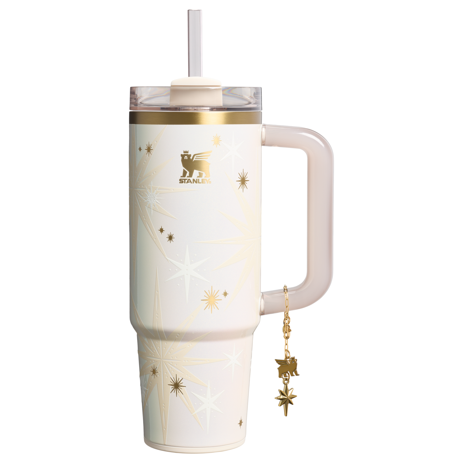Double-Wall Vacuum The Quencher Luxe H2.0 Flowstate Tumbler D209D - 40oz Large Capacity Car-Cup Friendly Quencher - Starlight Shimmer