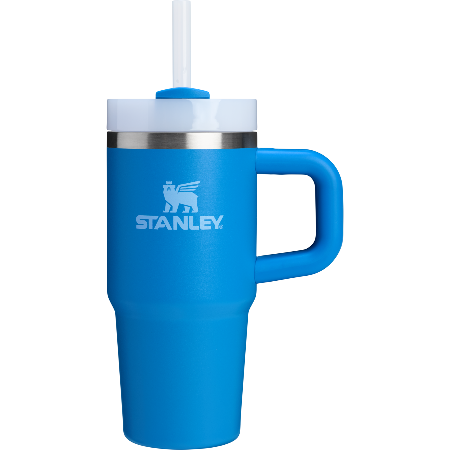 Splash-Resistant FlowState The Quencher H2.O Flowstate Tumbler | Stanley Create D291F - Double-Wall Vacuum Insulated Travel Tumbler with Straw Detail