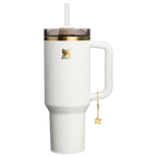 Double-Wall Vacuum The Quencher Luxe H2.0 Flowstate Tumbler D170A - Double-Wall Vacuum Insulated Travel Tumbler with Straw - Pale Stone Snakeskin