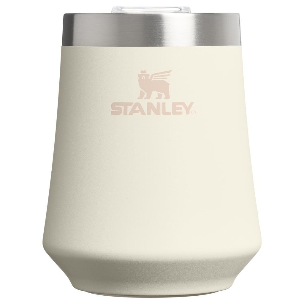 Vacuum Insulated Wine The Reserve Wine Tumbler | Stanley Create D302P - Elegant Stemless Vacuum Insulated Wine Tumbler - Cream