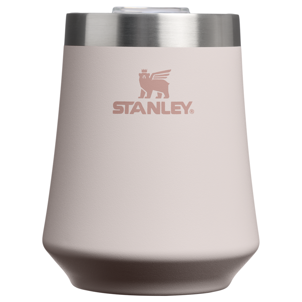 Elegant Stemless The Reserve Wine Tumbler D125V - Reserve Collection Stainless Steel Whiskey Cup - Rose Quartz