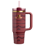 Insulated Travel The Valentine’s Day Quencher H2.0 Flowstate Tumbler D232U - 40oz Large Capacity Car-Cup Friendly Quencher - Red Velvet Cake