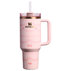 Insulated Travel The Valentine’s Day Quencher H2.0 Flowstate Tumbler D231T - 40oz Large Capacity Car-Cup Friendly Quencher - Pink Velvet Cake